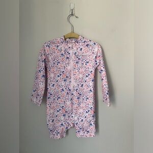 Eddie Bauer Pink & Purple Full Swimsuit Size 18 Months